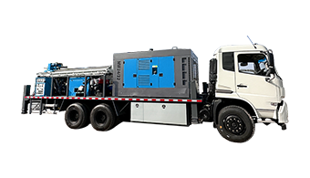 Truck mounted water well drilling rig